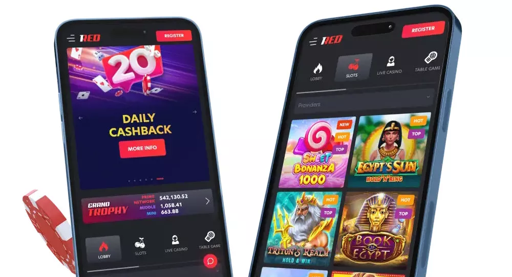 1Red Casino App-Screenshot